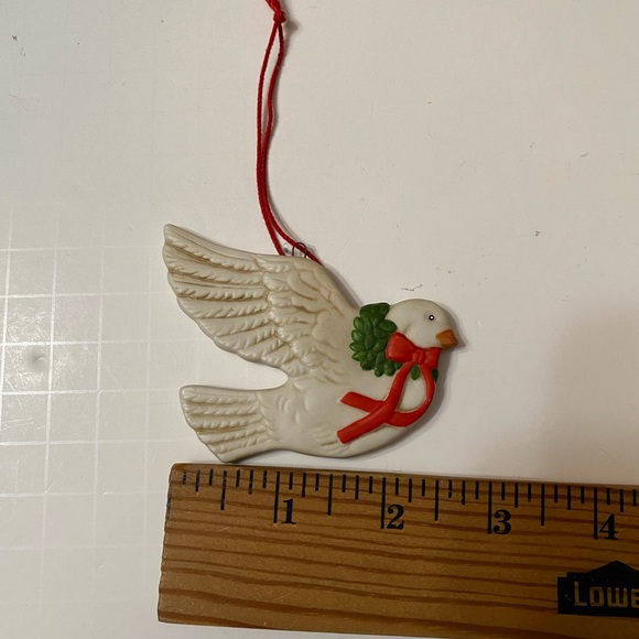 Schmid Christmas Tree Ornament  Dove & White Duck Vintage - Picture 4 of 11